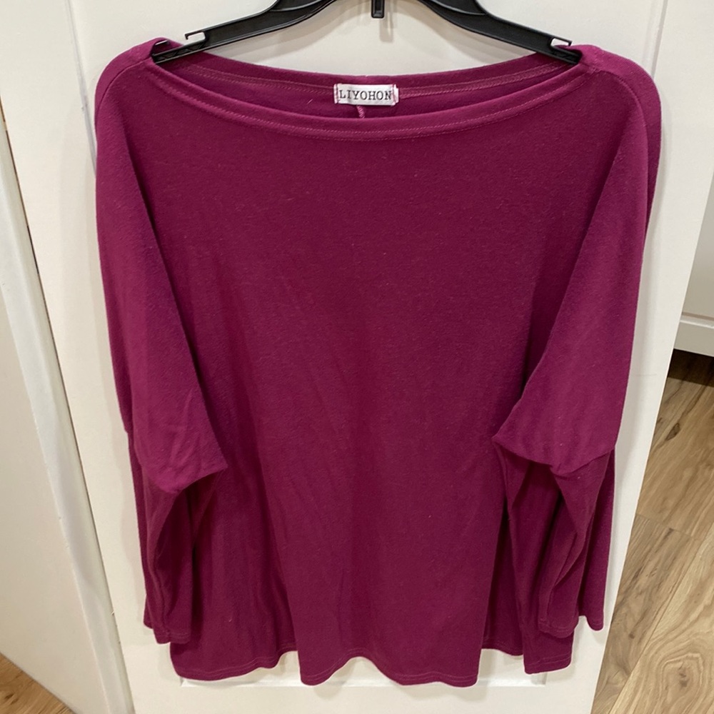 Fuchsia long sleeve women’s top
